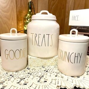 Rae Dunn Canister Bundle - Treats, Goodies & Crunchy